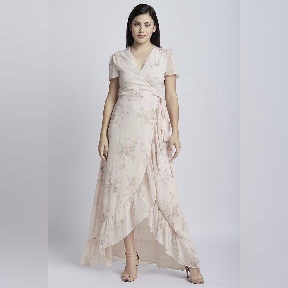 Wayf Natasha Wrap Floral Maxi Dress - Picture 7 of 17